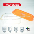 600ml rectangular heat resistant glass bowl for microwave oven
